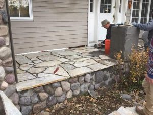 Stone masonry services in Brooklyn Park for custom homes